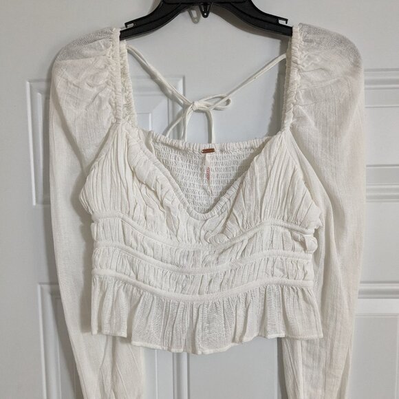 Free People Chloe Top in White Size XS - Picture 6 of 8